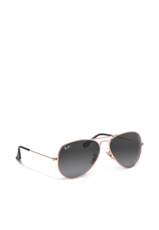 Ray-Ban Okulary przeciwsłoneczne Aviator Large Metal 0RB3025 181/71 Złoty. Kolor: złoty. Materiał: guma