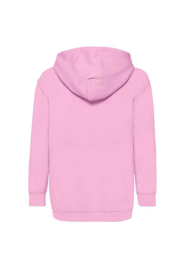 FRUIT OF THE LOOM - Bluza Z Kapturem Dla Dzieci. Typ kołnierza: kaptur. Kolor: różowy