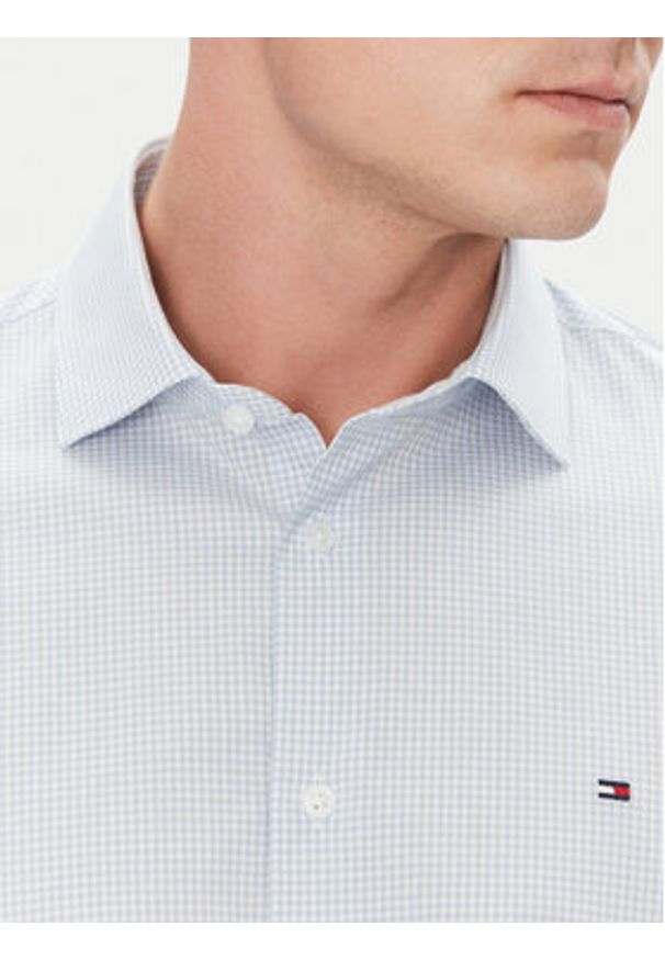 TOMMY HILFIGER - Tommy Hilfiger Koszula MW0MW38961 Błękitny Slim Fit. Kolor: niebieski. Materiał: bawełna