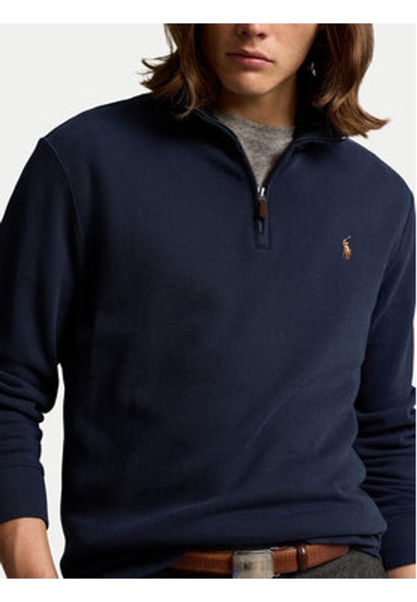 Polo Ralph Lauren Bluza Lsl 710671929029 Granatowy Regular Fit. Typ kołnierza: polo. Kolor: niebieski. Materiał: bawełna