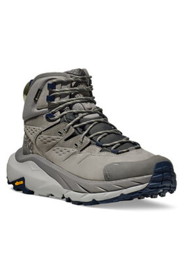 HOKA - Hoka Trekkingi Kaha 2 GTX GORE-TEX 1123155 Szary. Kolor: szary. Materiał: skóra, nubuk. Technologia: Gore-Tex. Sport: turystyka piesza