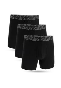Bokserki termoaktywne Under Armour Performance Cotton in 3-Pack Boxerjock. Kolor: czarny