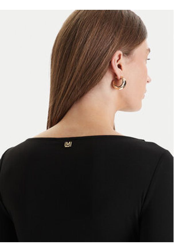 Marciano Guess Bluzka 6RGP06 6257A Czarny Slim Fit. Kolor: czarny. Materiał: syntetyk