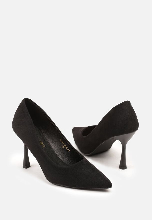 Born2be - Czarne Szpilki Vices ze Skórzaną Wkładką Afurriva. Okazja: na co dzień. Kolor: czarny. Materiał: skóra. Obcas: na szpilce. Styl: casual, elegancki