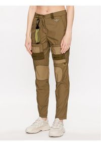 Aeronautica Militare Spodnie materiałowe 231PA1532DCT2987 Zielony Slim Fit. Kolor: zielony. Materiał: syntetyk, materiał, bawełna