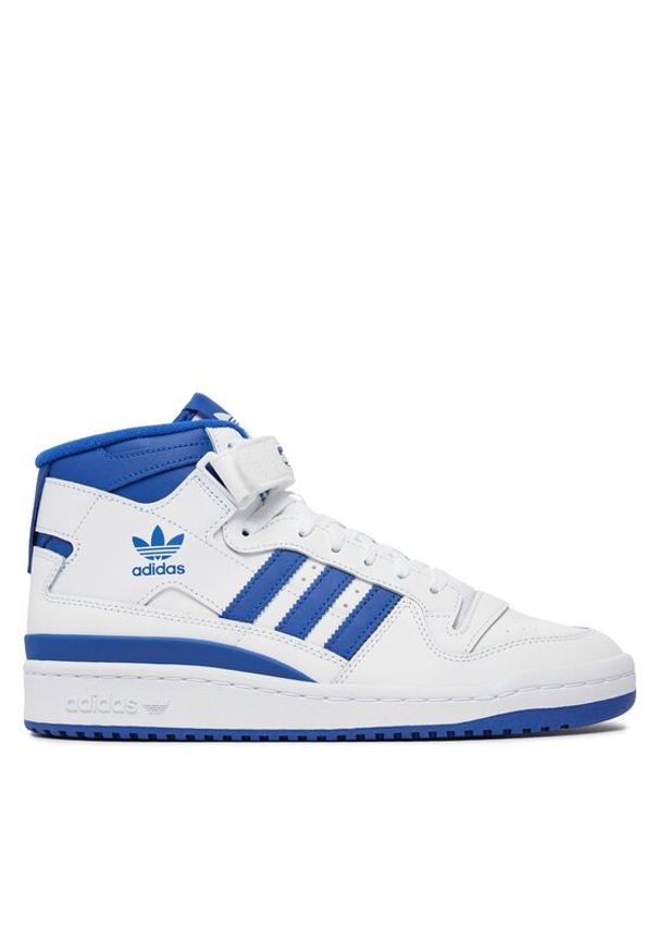 Adidas - adidas Sneakersy Forum Mid IG3755 Biały. Kolor: biały. Materiał: skóra