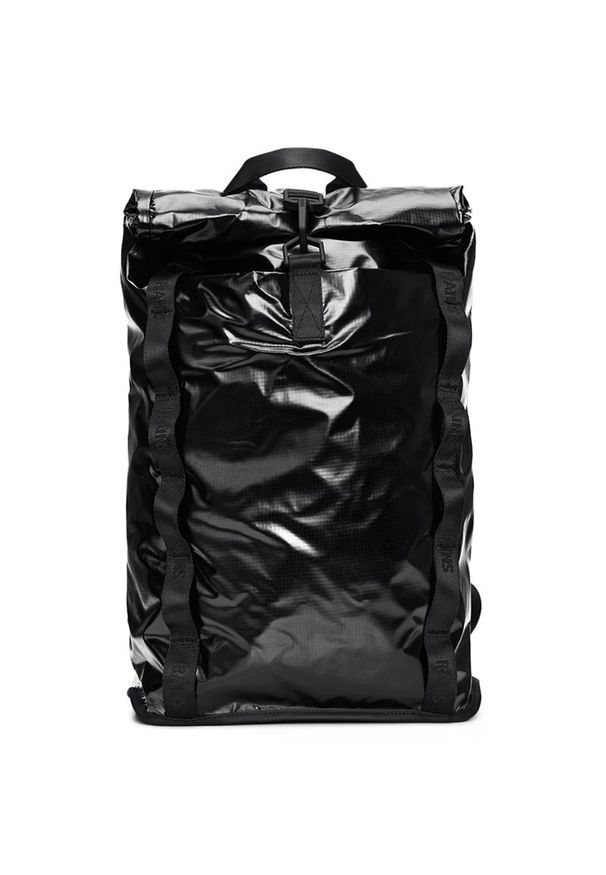 Plecak Rains Sibu Rolltop 14770-01 - czarna. Kolor: czarny. Materiał: poliester, materiał. Styl: elegancki