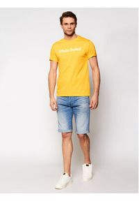 Drivemebikini T-Shirt Unisex Plein Soleil 2020-DRV-003_YEL Żółty Relaxed Fit. Kolor: żółty. Materiał: bawełna #9