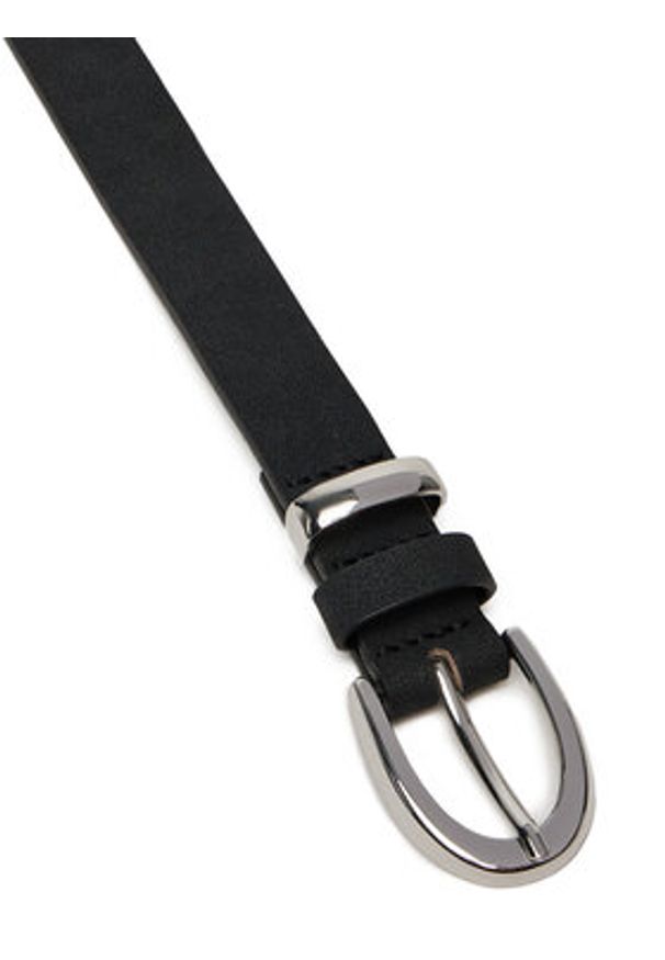 Jenny - JENNY Pasek 4W2-004-SS25 Czarny. Kolor: czarny. Materiał: materiał