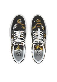 Versace Jeans Couture Sneakersy 78VA3SC7 Czarny. Kolor: czarny. Materiał: skóra