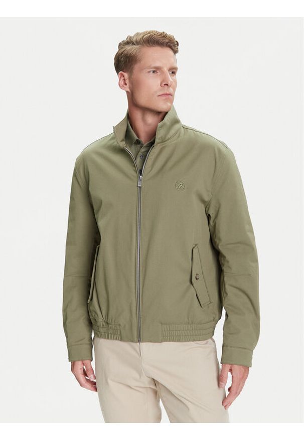 BOSS Kurtka przejściowa H Coiner 50543184 Zielony Regular Fit. Kolor: zielony. Materiał: bawełna