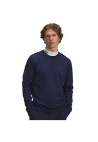 Polarowy sweter Under Armour. Typ kołnierza: golf. Kolor: niebieski. Materiał: polar. Sport: golf #1