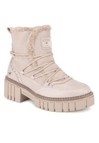 Mustang Trzewiki 1447-601 Beżowy. Kolor: beżowy. Materiał: materiał #4