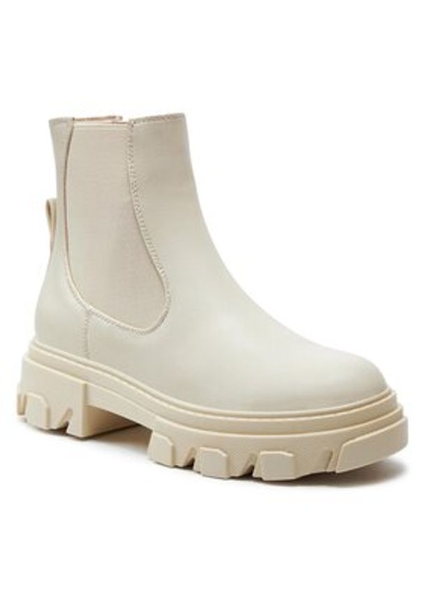 ONLY Shoes Sztyblety Onltola-15 15320055 Écru. Materiał: skóra