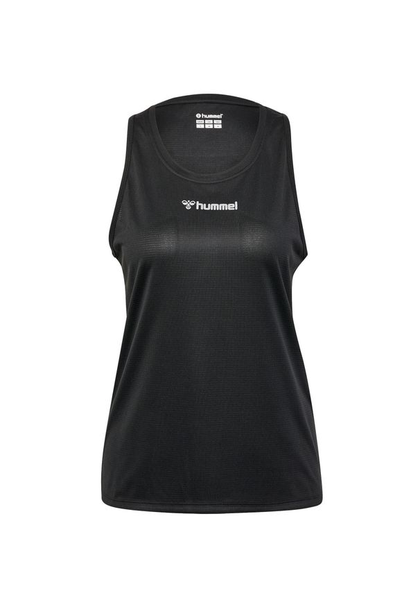 Damski tank top Hummel. Kolor: czarny. Materiał: materiał. Sport: bieganie