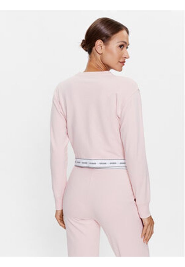 Guess Bluza O3YQ01 KBS91 Różowy Regular Fit. Kolor: różowy. Materiał: bawełna
