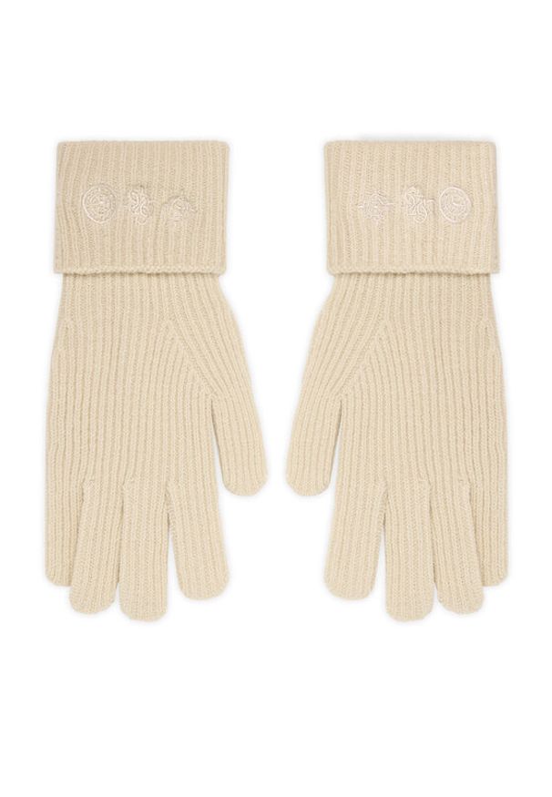 Guess Rękawiczki Damskie AW5405 POL02 Beżowy. Kolor: beżowy. Materiał: akryl