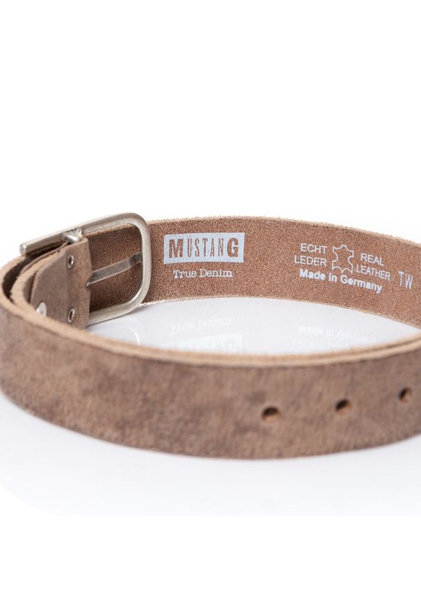 Mustang - MUSTANG PASEK SKÓRZANY MUS-M5002 0611 35mm Ledergürtel (RO2831). Materiał: skóra. Wzór: paski. Styl: klasyczny