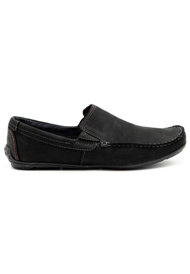 Mario Pala Mokasyny męskie 763 czarny zamsz czarne. Okazja: na co dzień. Zapięcie: bez zapięcia. Kolor: czarny. Materiał: zamsz. Styl: casual, sportowy