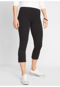 bonprix - Legginsy 3/4. Kolor: czarny. Styl: sportowy #1