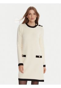 Gaudi Sukienka dzianinowa 521FD13009 Écru Regular Fit. Materiał: wiskoza #1