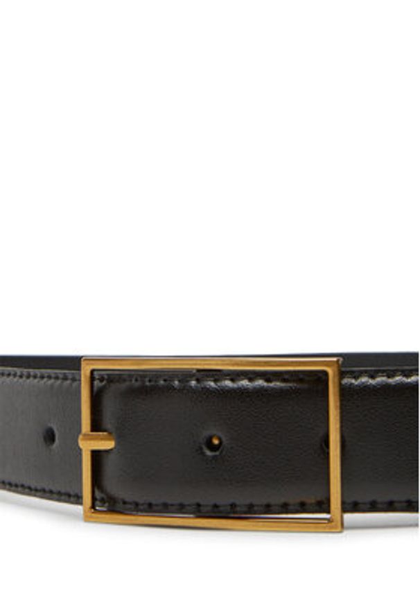 Calvin Klein Pasek Męski Classic Buckle Belt 30Mm LV04D7014G Czarny. Kolor: czarny. Materiał: skóra
