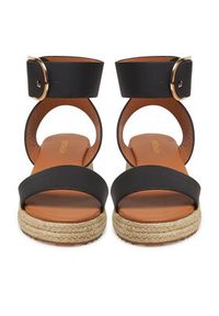 DeeZee Espadryle QS276-1 Czarny. Kolor: czarny. Materiał: materiał, syntetyk