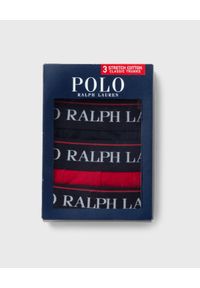 Ralph Lauren - RALPH LAUREN - Bawełniane bokserki (3-pack). Stan: obniżony. Kolor: szary. Materiał: bawełna. Wzór: napisy