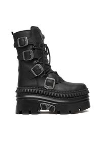 Trzewiki NEW ROCK. Kolor: czarny. Styl: rockowy #1