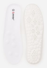 Born2be - Beżowe Sneakersy na Grubej Podeszwie Ozdobione Geometrycznym Wzorem Asoastis. Okazja: na spacer, na co dzień, do pracy. Kolor: beżowy. Materiał: prążkowany, dzianina. Wzór: geometria, aplikacja. Sport: turystyka piesza #8