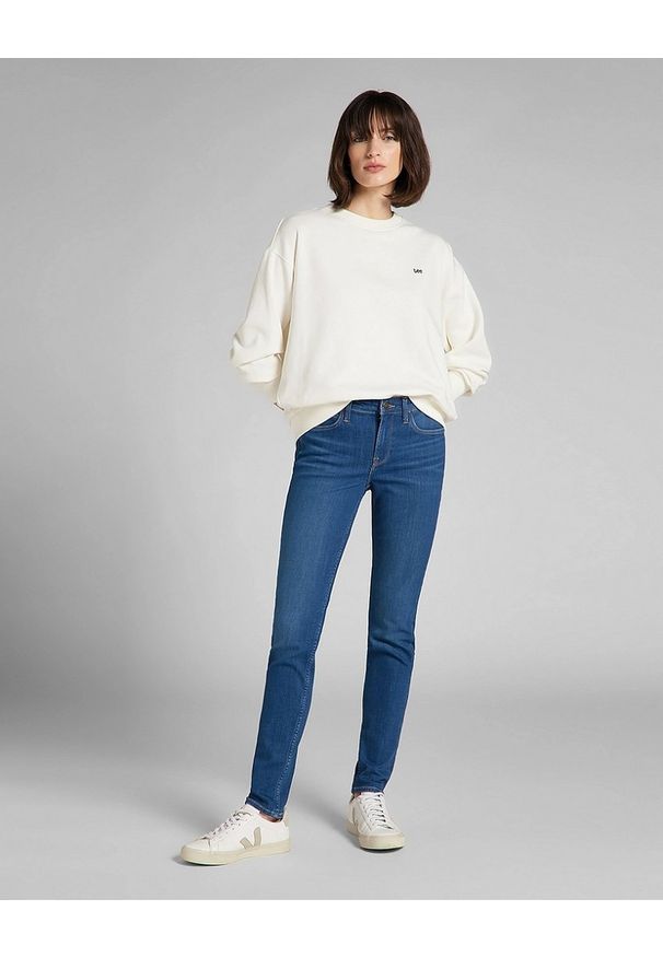 Lee - LEE SCARLETT DAMSKIE SPODNIE JEANSOWE JEANSY DARK AYA L526OPSO 112140203