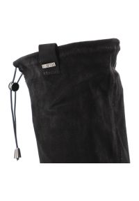 Big-Star - Czarne Kozaki Big Star Wysokie Obuwie Damskie. Okazja: na co dzień. Kolor: czarny. Materiał: welur, materiał. Szerokość cholewki: normalna. Sezon: zima, jesień. Styl: casual, elegancki #5