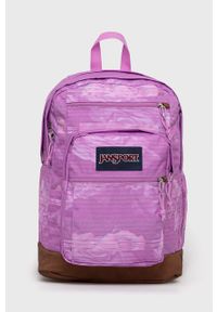 JanSport - Jansport plecak kolor różowy duży wzorzysty. Kolor: różowy. Materiał: poliester #1