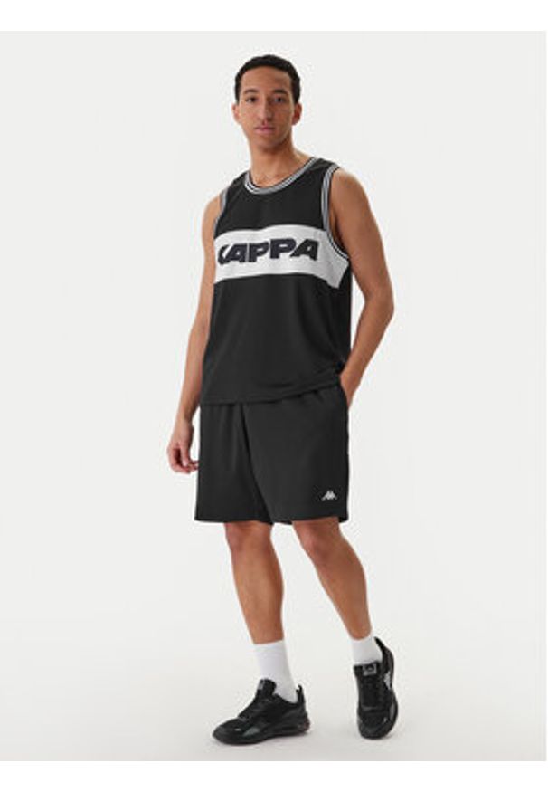 Kappa Szorty sportowe Authentic Sumit 342286W Czarny Regular Fit. Kolor: czarny. Materiał: syntetyk. Styl: sportowy