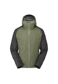 Kurtka przeciwdeszczowa męska Rab Namche Gore-Tex Paclite Jacket z kapturem. Typ kołnierza: kaptur. Kolor: zielony. Technologia: Gore-Tex