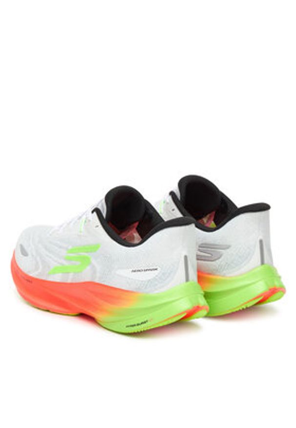 skechers - Skechers Buty do biegania Aero Spark 246200/WMLT Biały. Kolor: biały. Materiał: materiał