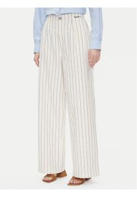 Pepe Jeans Spodnie materiałowe Herly PL211806 Beżowy Wide Leg. Kolor: beżowy. Materiał: bawełna, len #1