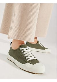EMU Australia Trampki Hosier W13022 Khaki. Kolor: brązowy. Materiał: bawełna #3