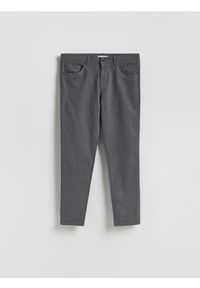 Reserved - Bawełniane spodnie slim fit - czarny. Kolor: czarny. Materiał: bawełna #1