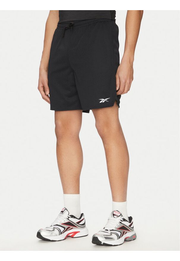 Reebok Szorty sportowe 100214877 Czarny Regular Fit. Kolor: czarny. Materiał: syntetyk. Styl: sportowy