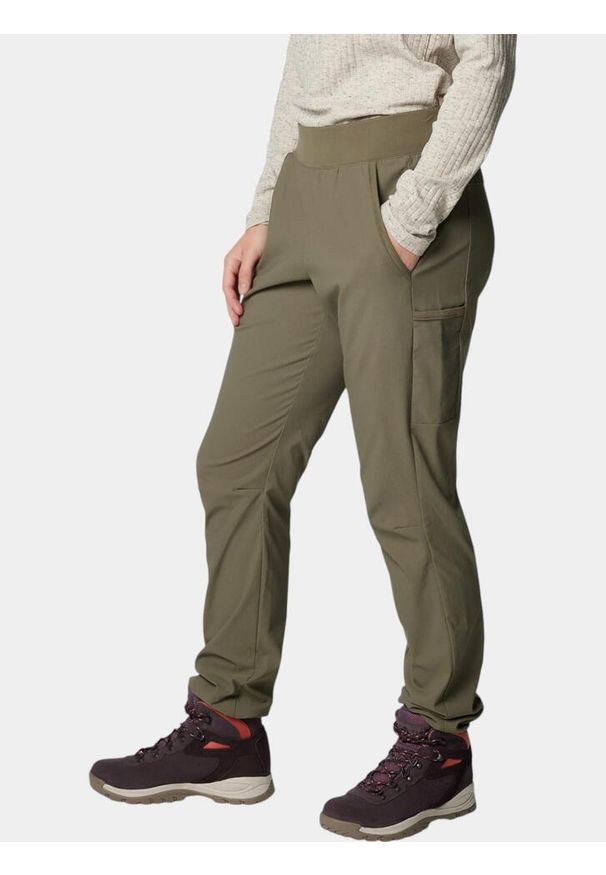 columbia - Spodnie turystyczne damskie Columbia Leslie Falls Pull-On. Kolor: zielony