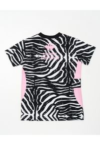 DSQUARED2 KIDS - T-shirt w print zebry 4-16 lat. Kolor: czarny. Materiał: bawełna. Długość rękawa: krótki rękaw. Wzór: motyw zwierzęcy, nadruk. Sezon: lato #3