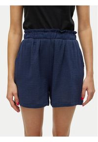 Vero Moda Szorty materiałowe Natali 10279687 Niebieski Baggy Fit. Kolor: niebieski. Materiał: bawełna #4