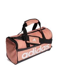 Adidas - adidas Torba Essentials Linear Duffel Bag Extra Small IL5765 Koralowy. Kolor: pomarańczowy. Materiał: materiał