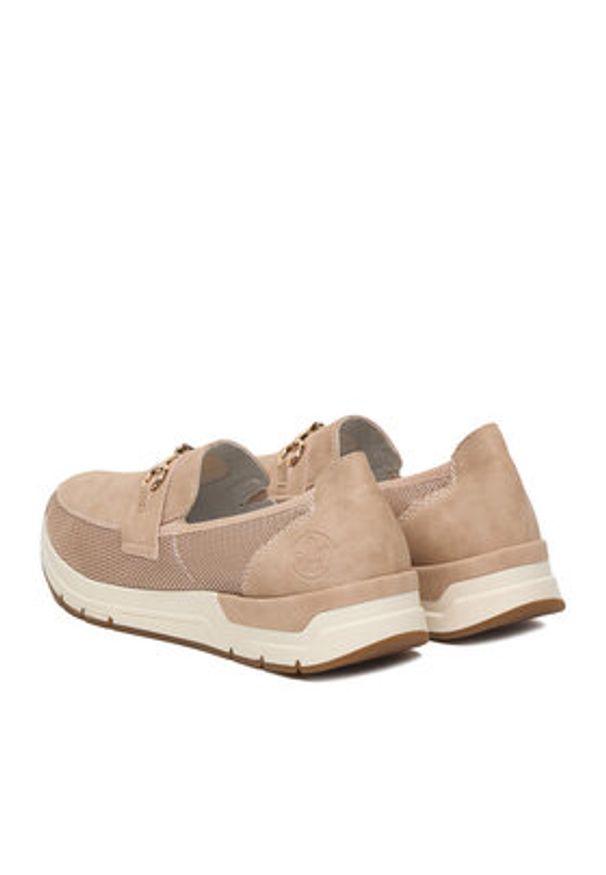 Rieker Półbuty 58955-31 Różowy. Kolor: różowy. Materiał: materiał