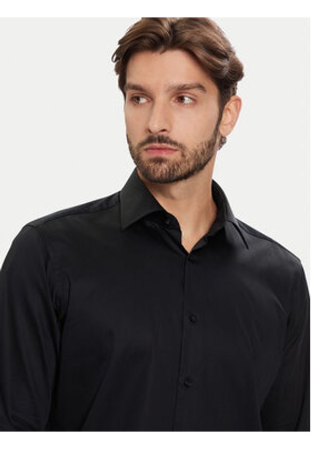 BOSS Koszula H-Joe 50549901 Czarny Regular Fit. Kolor: czarny. Materiał: bawełna