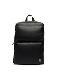 Calvin Klein Plecak Emblem Hw Slim Pocket Backpack LV04D3289G Czarny. Kolor: czarny. Materiał: skóra #2