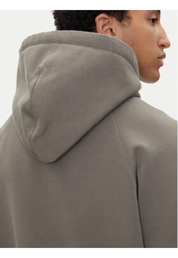 AMI PARIS - AMI Paris Bluza USW274.747 Khaki Regular Fit. Kolor: brązowy. Materiał: bawełna