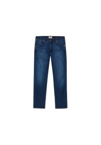 Wrangler - WRANGLER MĘSKIE SPODNIE JEANSOWE LARSTON INDIGO WAVES 112356817 W18S008808