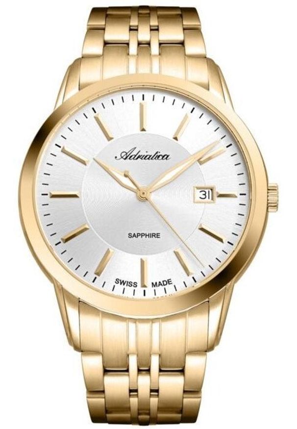 Zegarek męski Adriatica A8306.1113Q złoty. Kolor: złoty